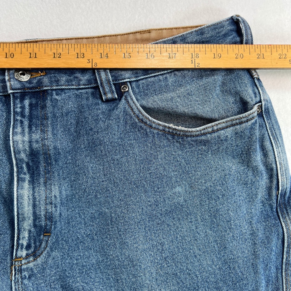 Duluth Trading Co. Denim Jeans Relaxed Fit Men 42x28 Blue Medium Wash Utility - Picture 4 of 10
